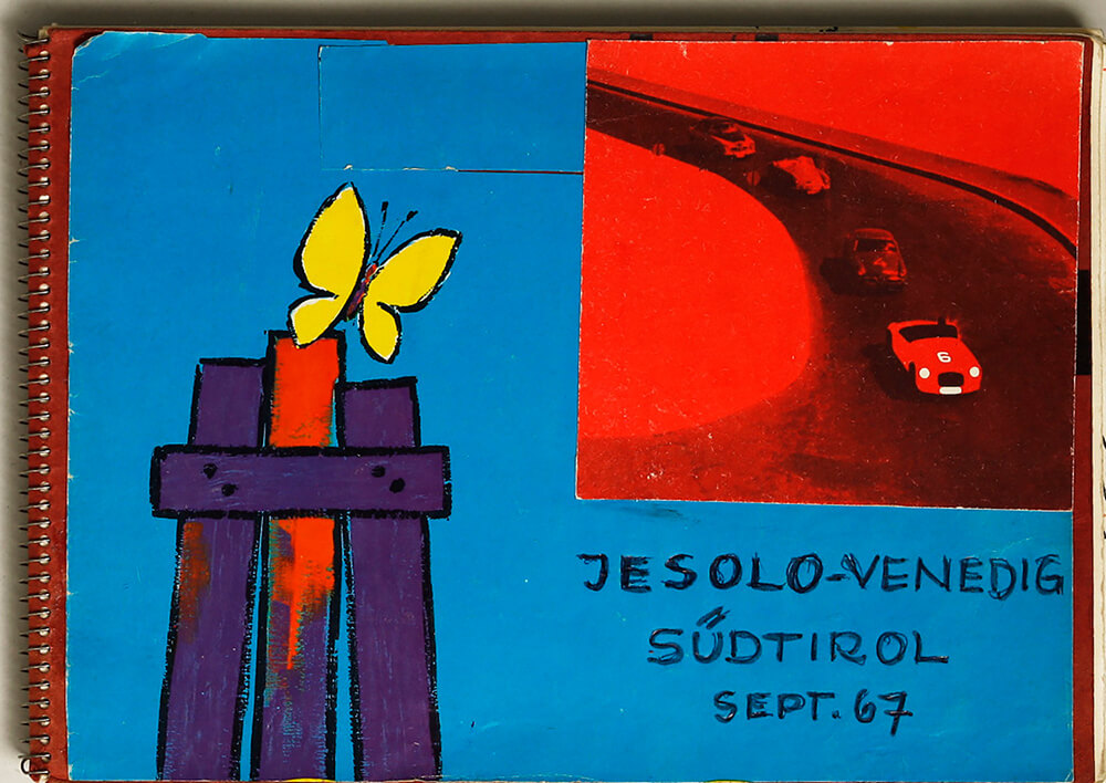 Skizzenbuch - Jesolo/Venedig, September 1967